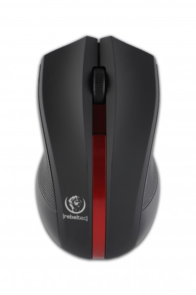 Galaxy black / red wireless optical mouse