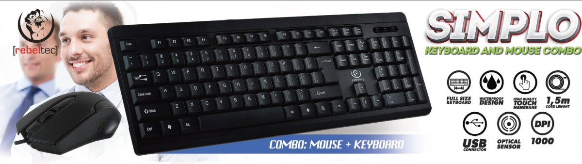 SIMPLO keyboard + mouse set