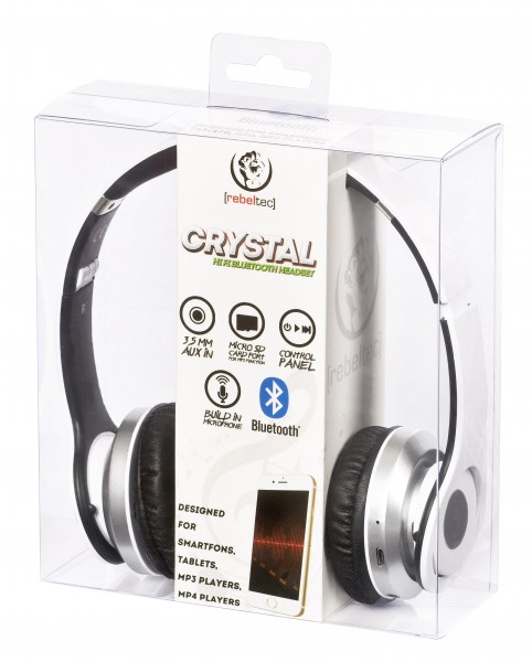 CRYSTAL WHITE bluetooth headset