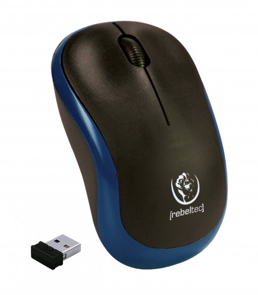 METEOR blue wireless optical mouse