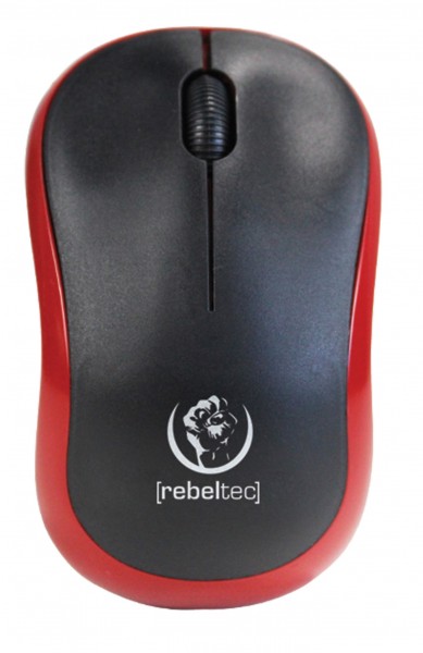 METEOR wireless optical mouse red