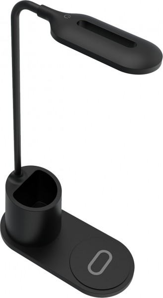 Індукційний зарядний пристрій + лампа QI Rebeltec W600 10W чорний