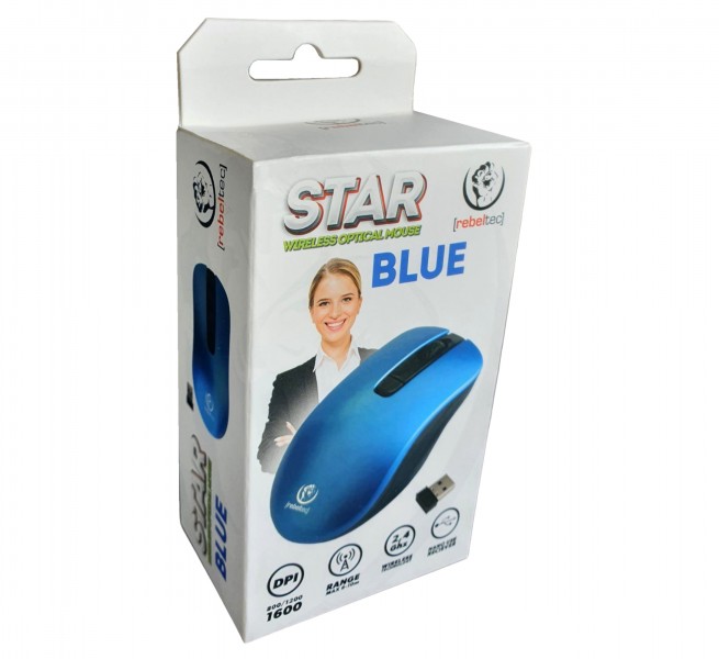 Bezprzewodowa mysz optyczna STAR BLUE