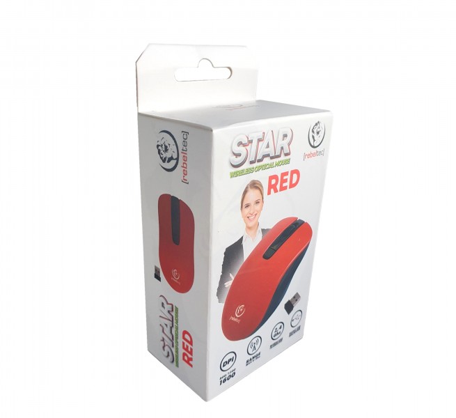 Bezprzewodowa mysz optyczna STAR RED