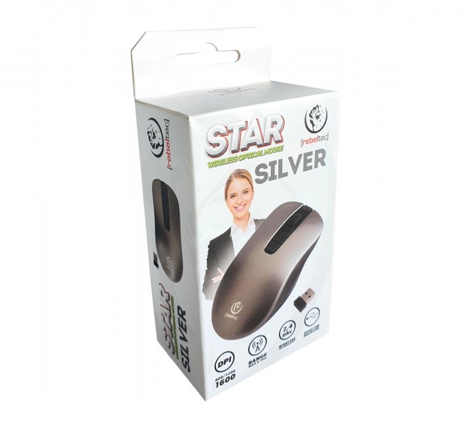 STAR SILVER wireless optical mouse