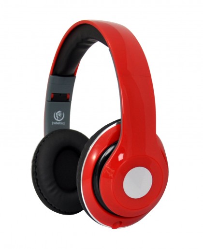 Headset with microphone AUDIOFEEL red