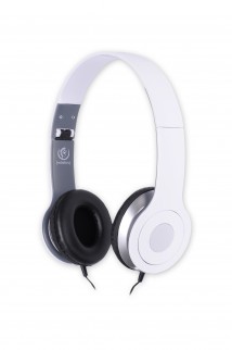 CITY WHITE headphones with microphone
