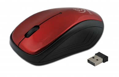 COMET wireless optical mouse red